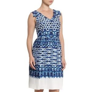 Adrianna Pappell IKAT pleated dress